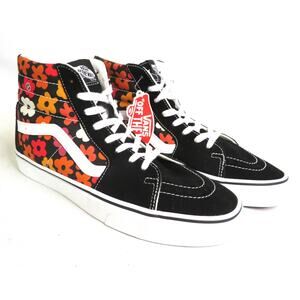 New VANS Retro Flower Power Sk8 Skateboard Hi-Top Sneakers Men Sz 10